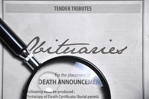 death notices and obituaries